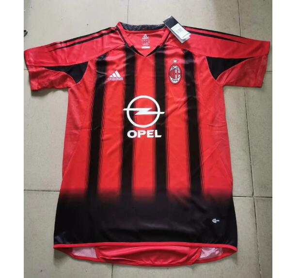 2004-05 AC Milan Retro Home Kit Soccer Jersey